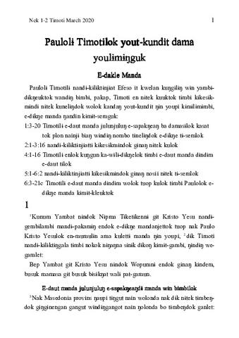 1-2 Timothy